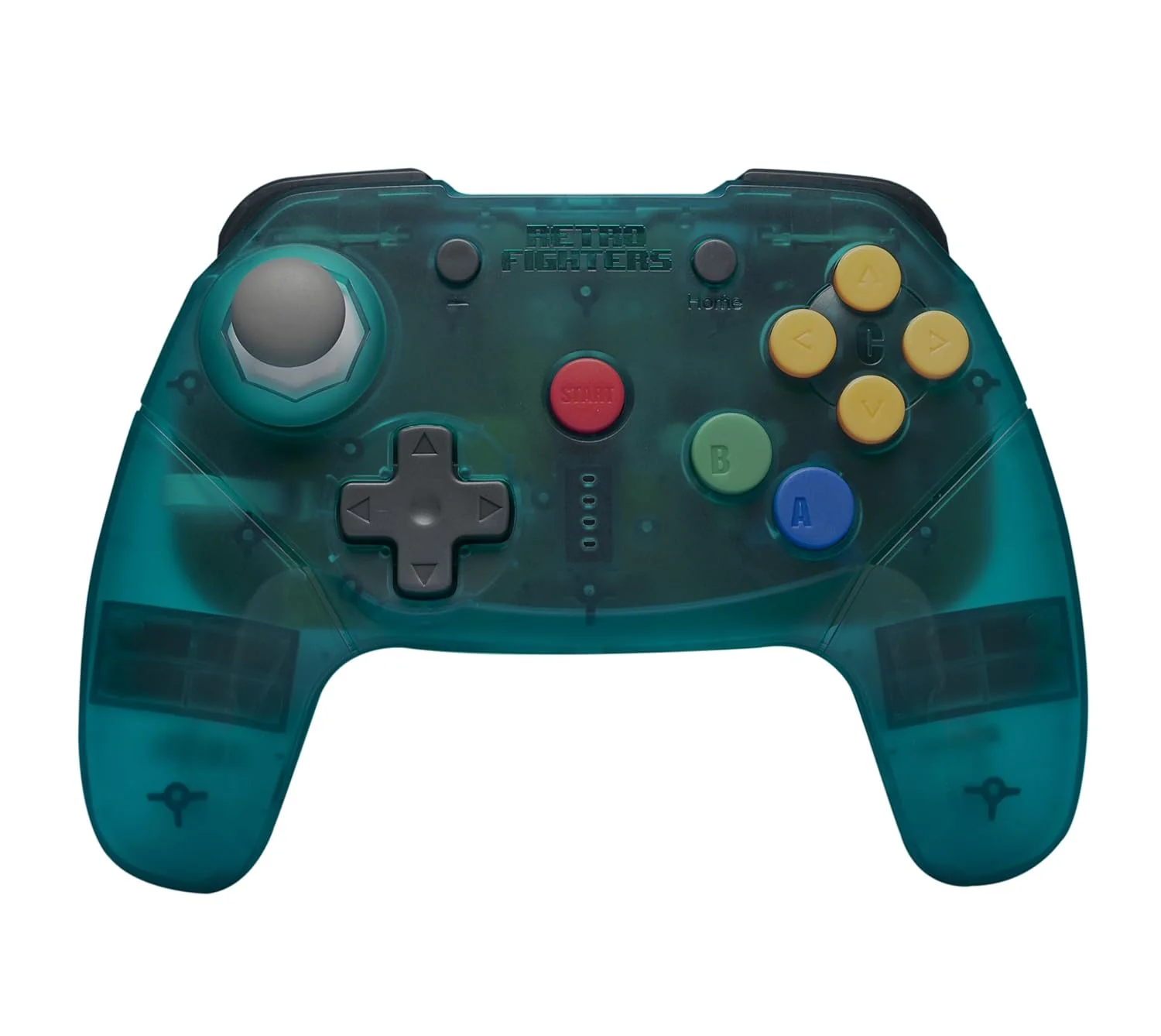 Retro Fighters Brawler64 Wireless Nintendo Switch Controller Online Bluetooth NSO Edition [Transparent Blue] - Nintendo Switch