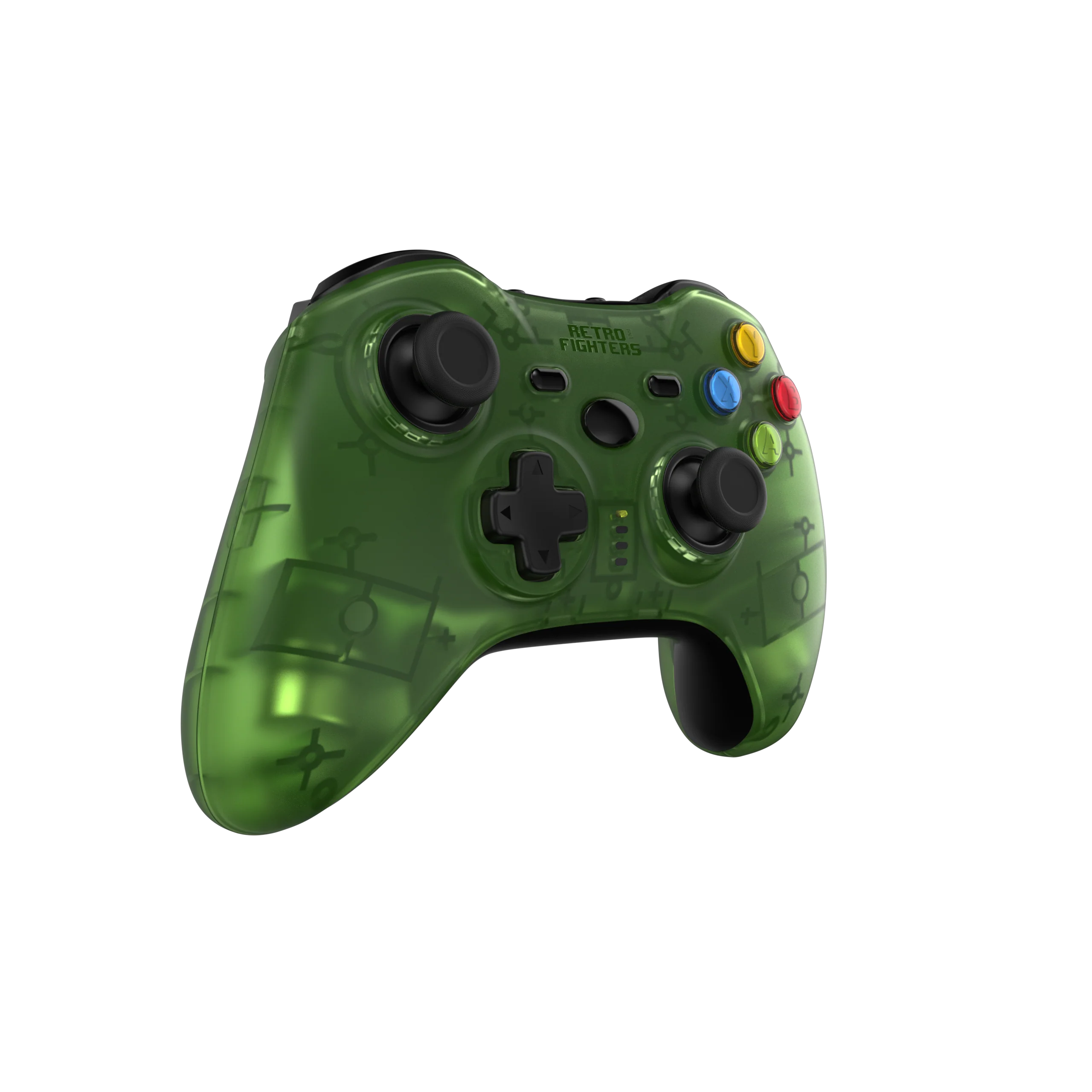 Retro Fighters Hunter 360 Wireless Controller for Xbox 360 & PC [Transparent Green] - Image 4
