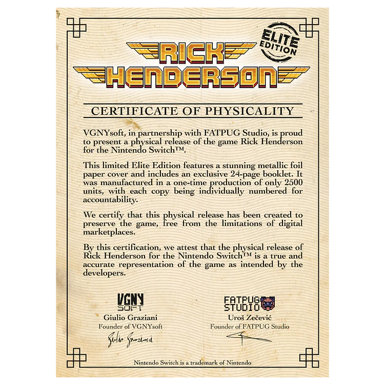 Rick Henderson (Elite Edition) - Nintendo Switch - Image 3