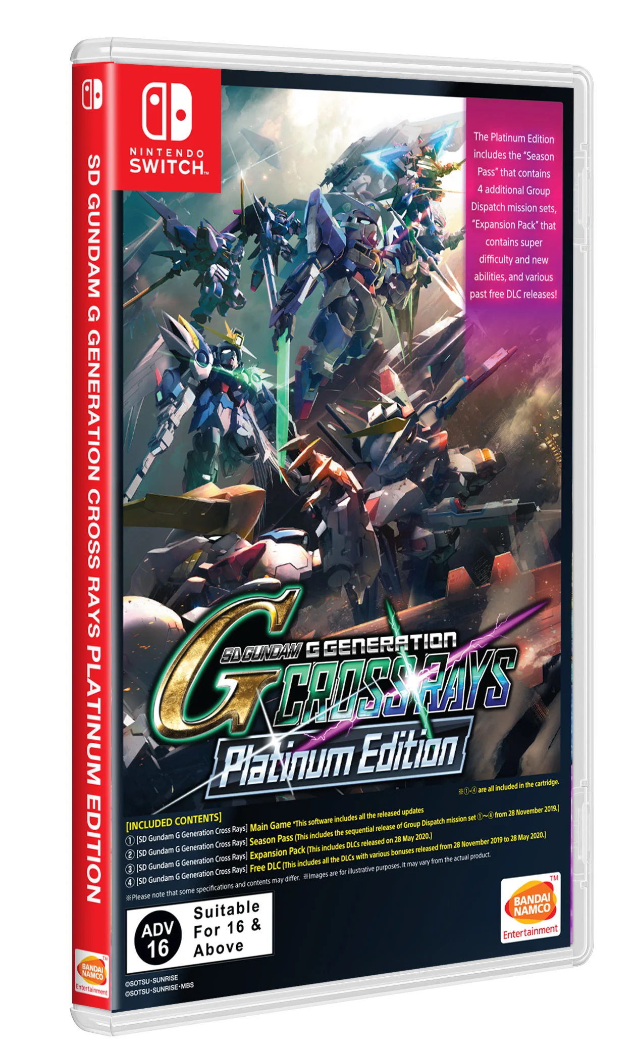 SD Gundam G Generation Cross Ray Platinum - Nintendo Switch [Asia Import : Plays in English]