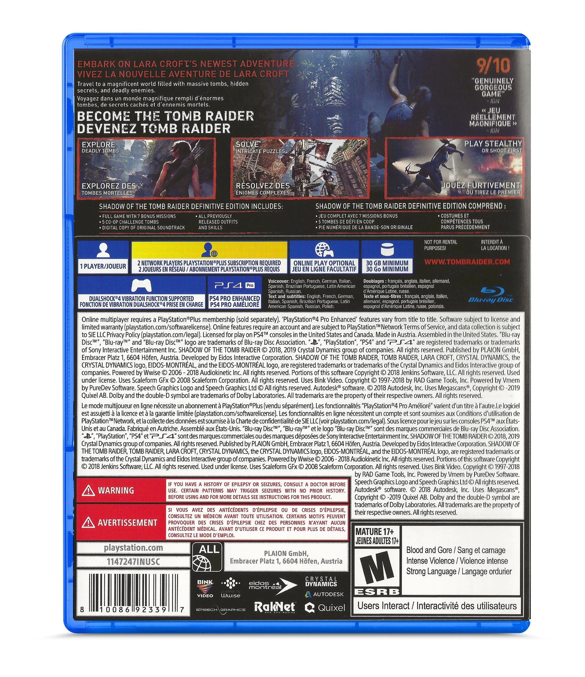 Shadow of the Tomb Raider : Definitive Edition - Playstation 4 - Image 2
