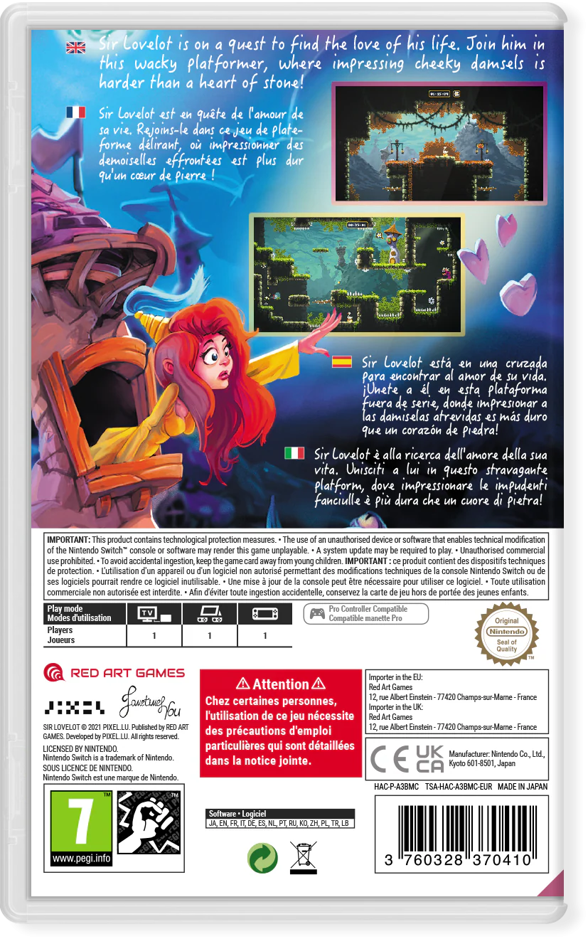 SIR LOVELOT - SWITCH [RED ART GAMES] - Image 2