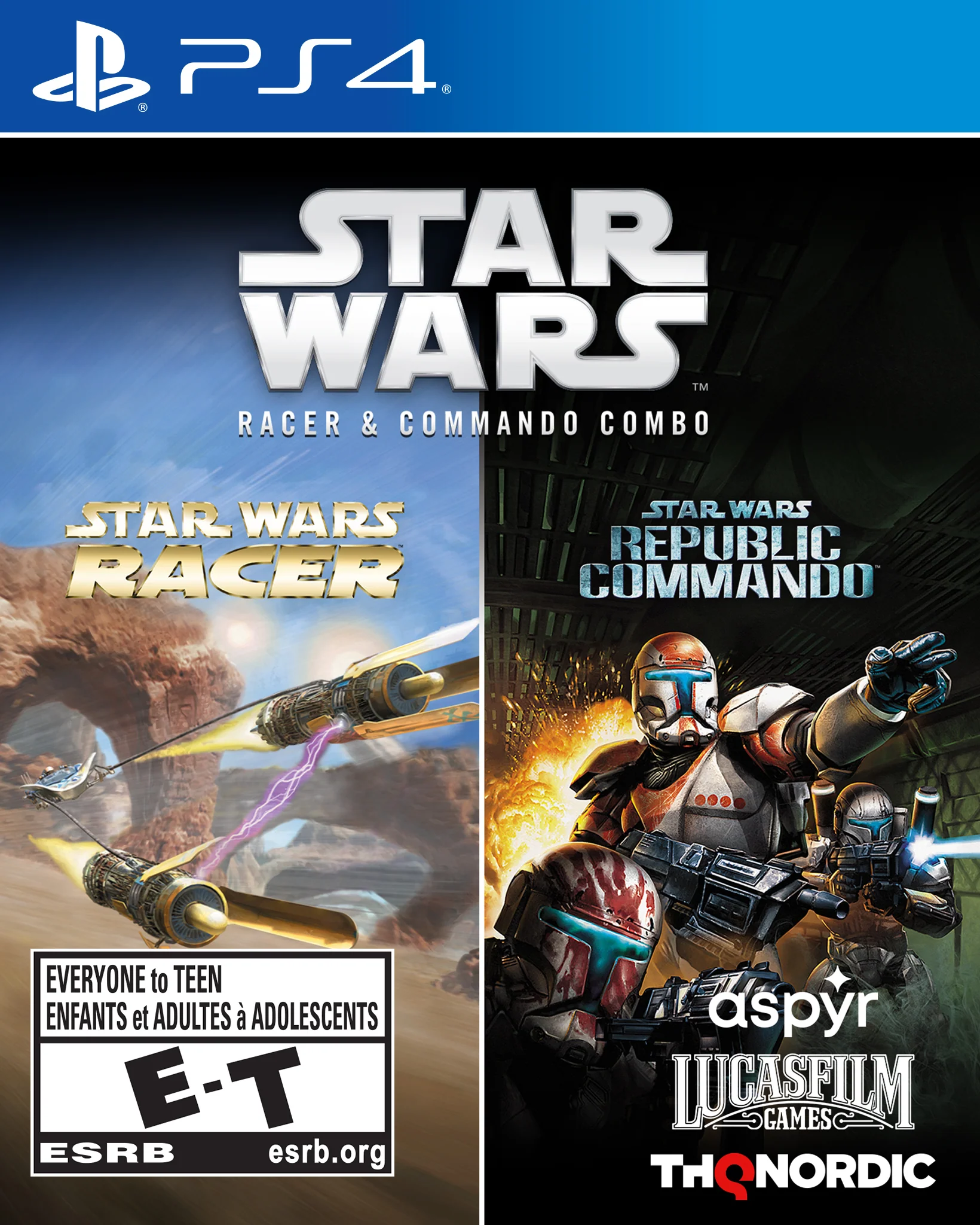 Star Wars Racer and Commando Combo - PS4