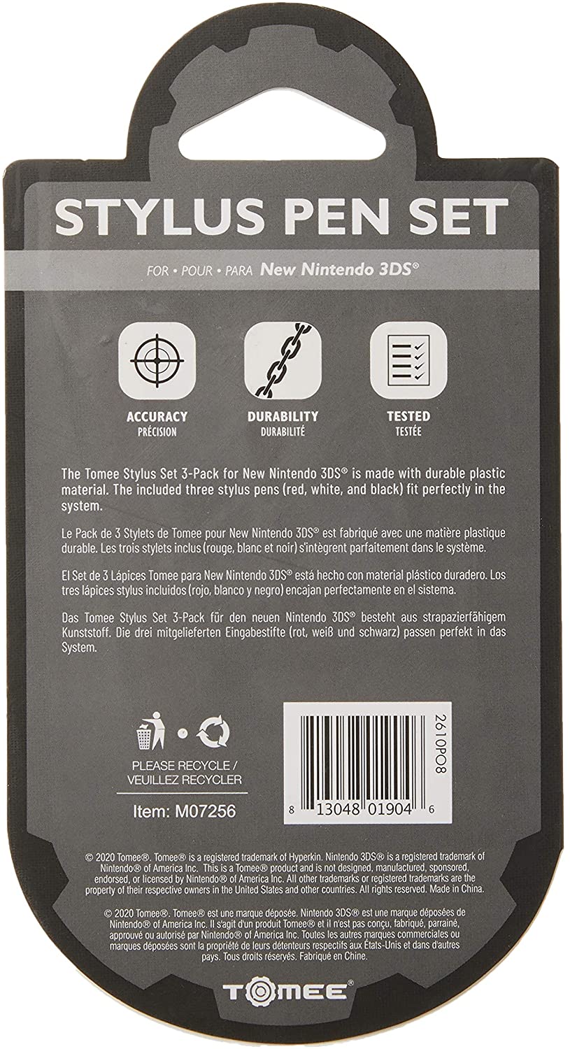 STYLUS PEN SET BLACK WHITE RED - 3DS - Image 3