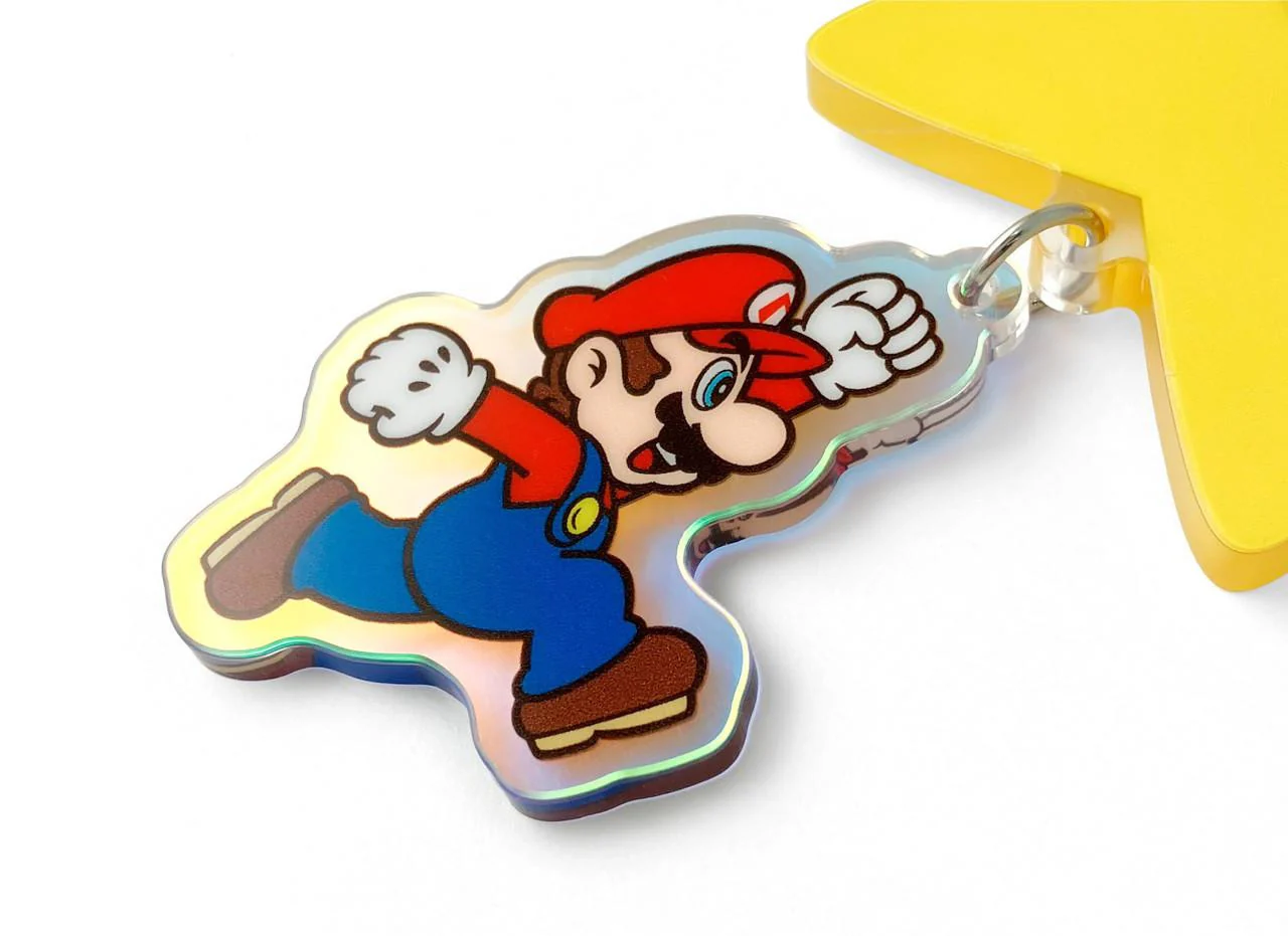 Super Mario Decoration Charm Super Star Keychain [JPN Import] - Image 4