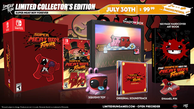 Super Meat Boy Forever Collector's Edition [Limited Run Games #116] - Nintendo Switch - Image 2