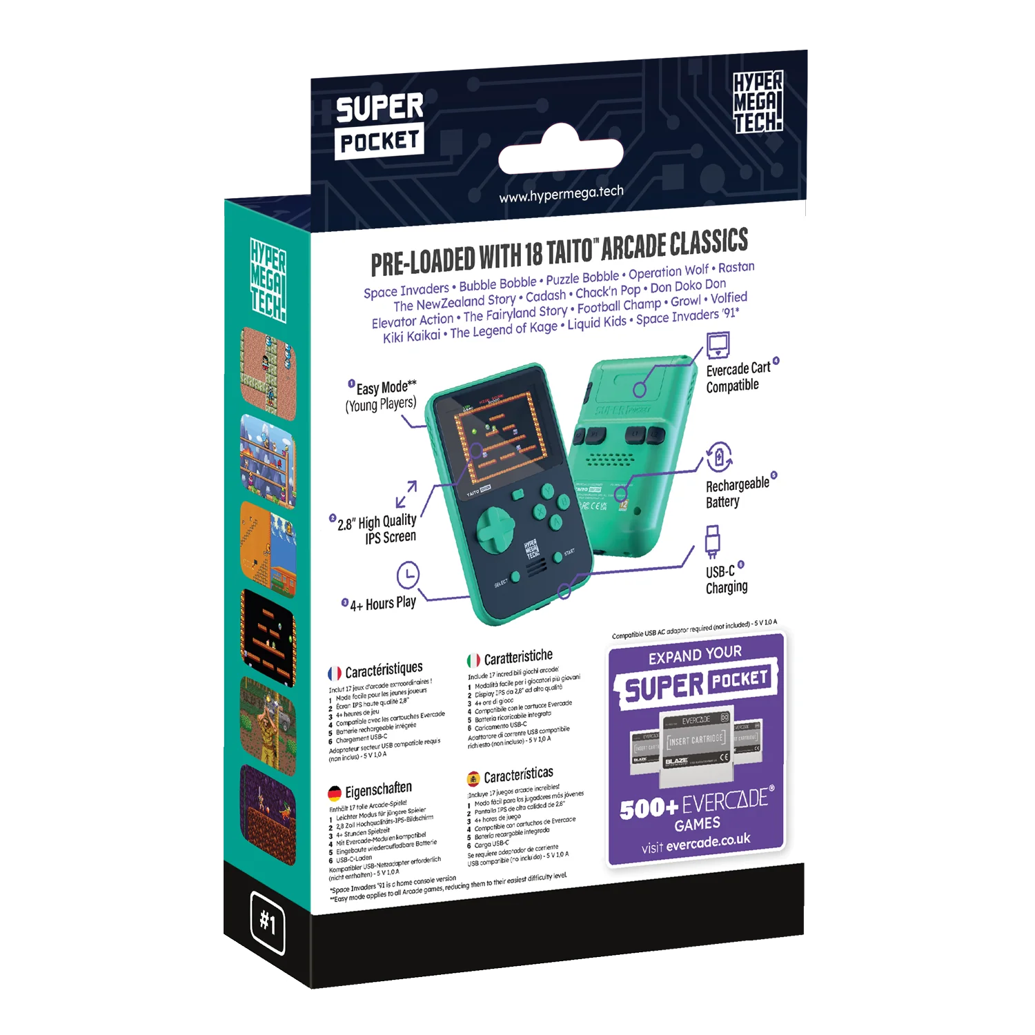 Taito Super Pocket - HYPER MEGA TECH (FREE SHIPPING) - Image 3