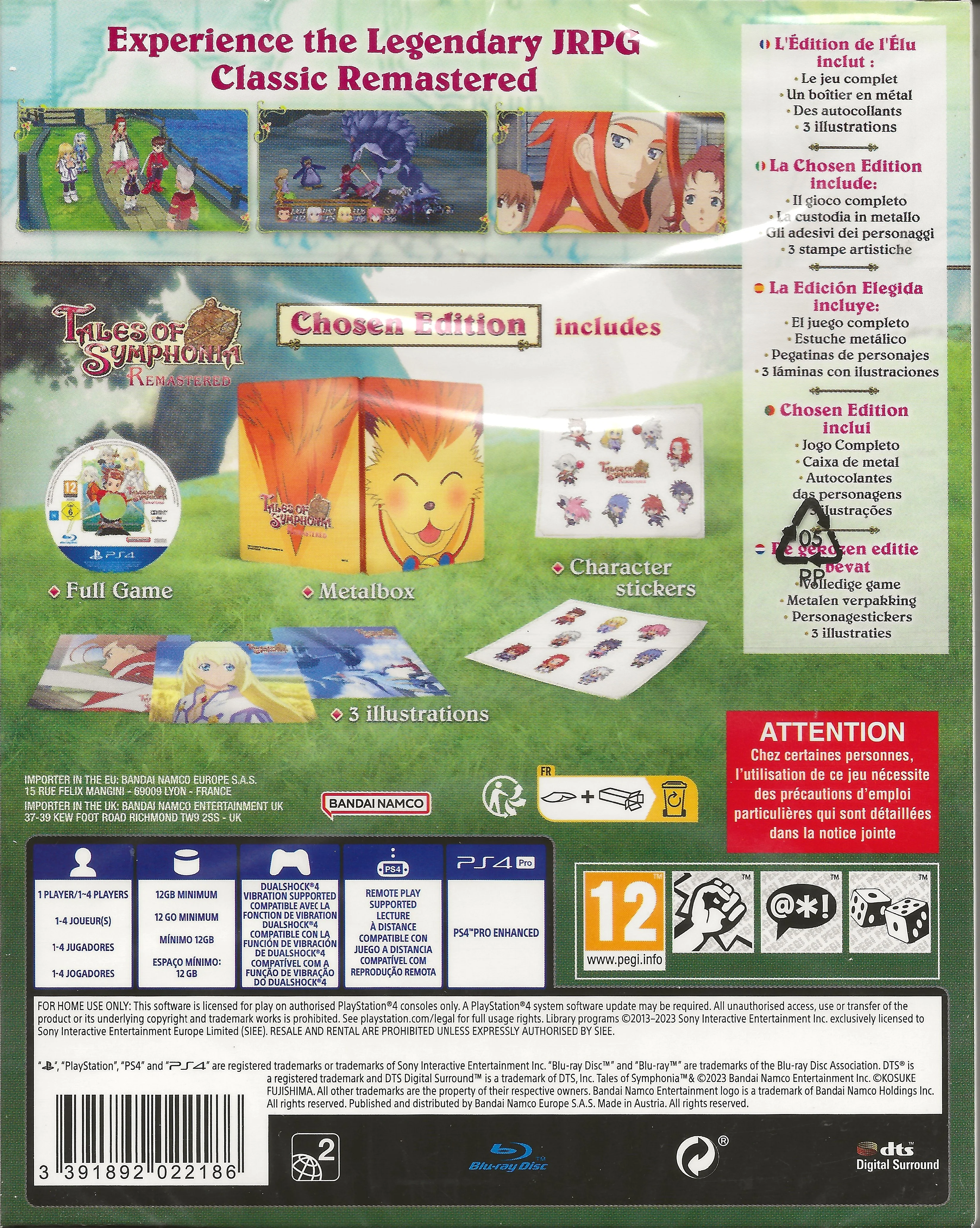 Tales of Symphonia Remastered [Chosen Edition] [EU Import] - Playstation 4 - Image 2