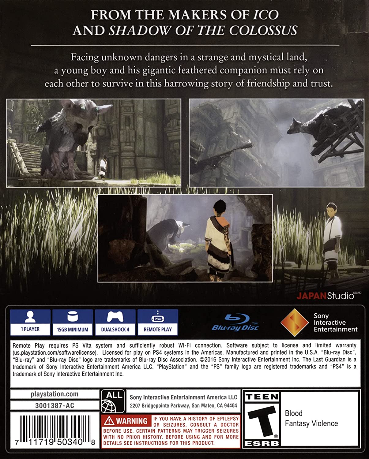 The Last Guardian - PlayStation 4 - Image 2