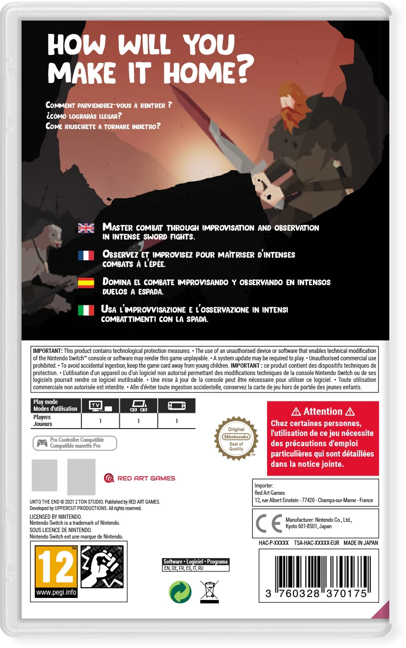 Unto The End - Nintendo Swith [RED ART GAMES] - Image 2