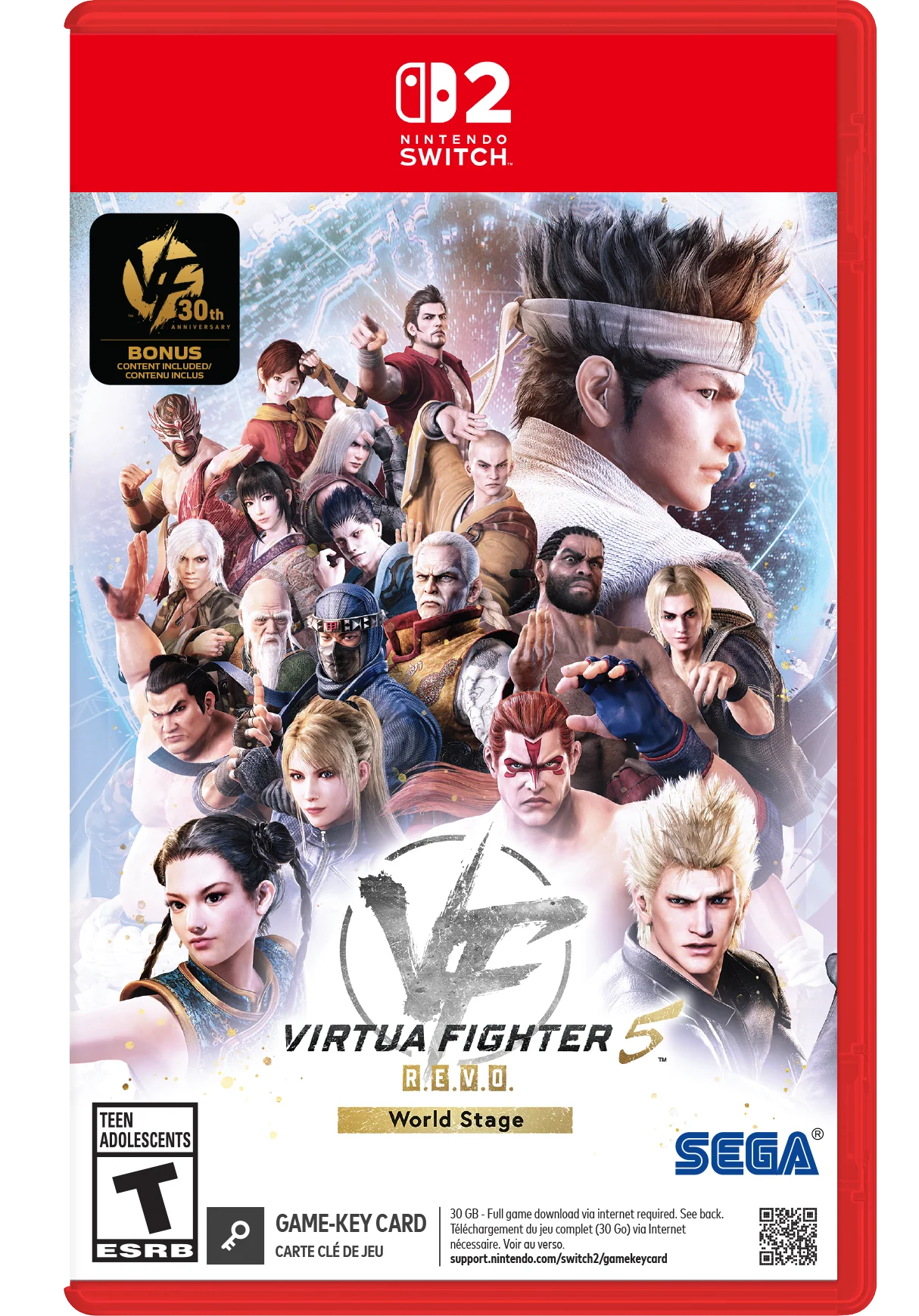 Virtua Fighter 5 R.E.V.O. World Stage 30th Anniversary Edition [Game-Key Card] - Nintendo Switch 2 (PRE-ORDER)