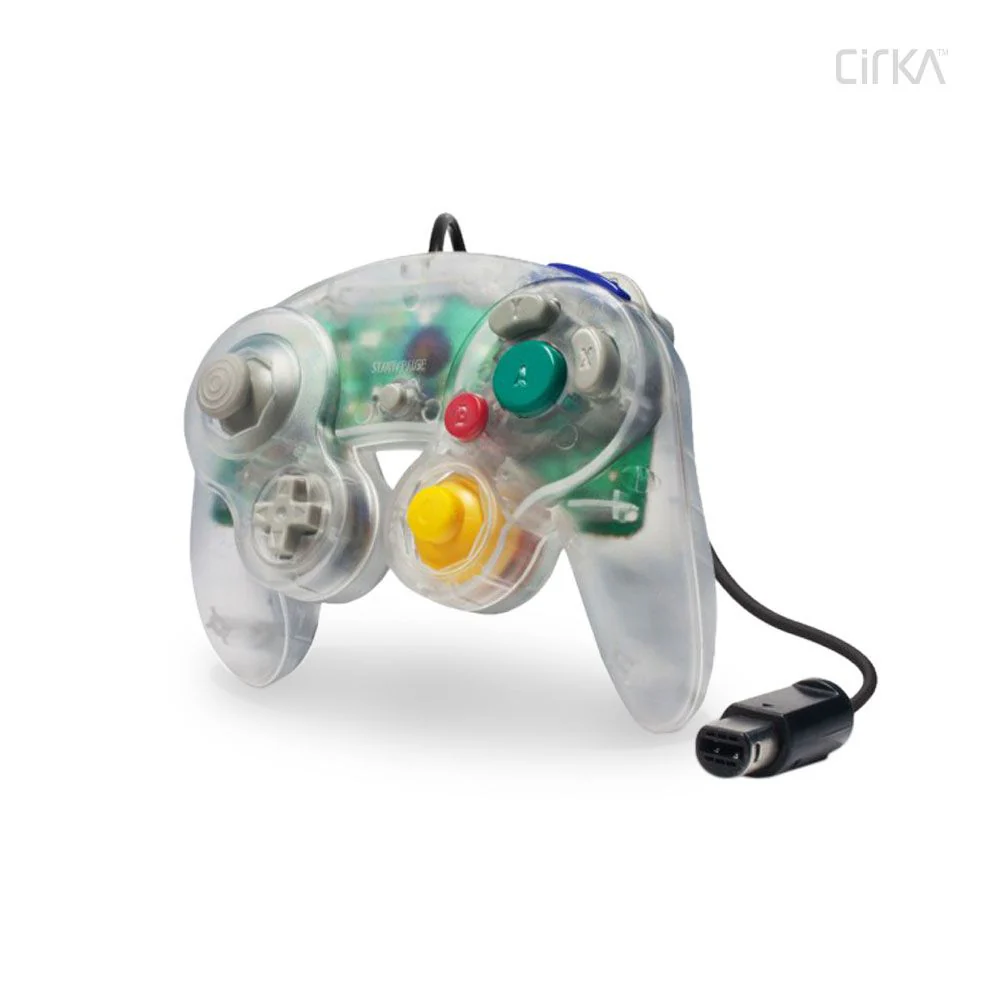 Wii & GameCube Wired Controller (Clear) (CirKa) - Wii / GC - Image 2