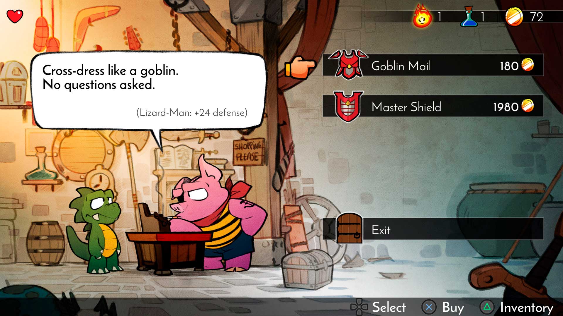 Wonder Boy The Dragons Trap (Only Ships in Canada) - Playstation 4 - Image 7