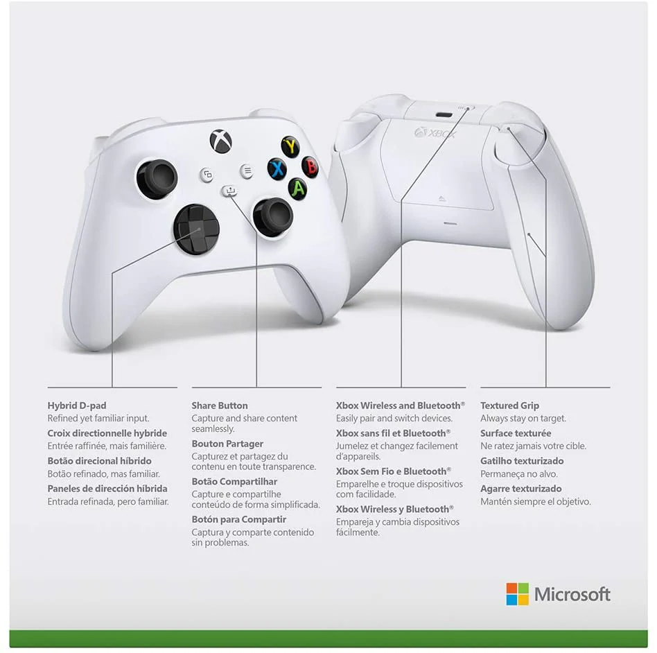 Xbox Wireless Controller – ( Robot White ) for Xbox Series X|S, Xbox One, and Windows 10 Devices - Image 4