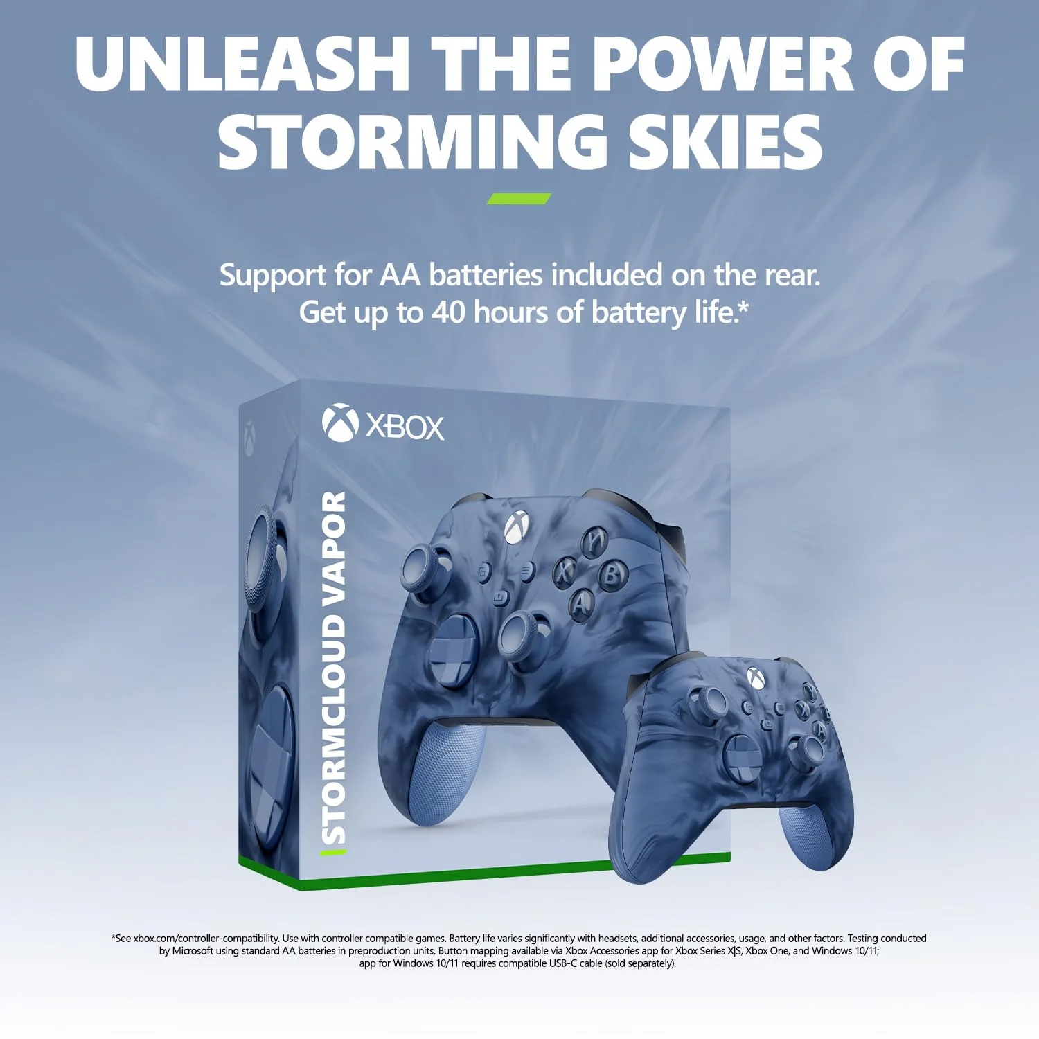 XBS WIRELESS CONTROLLER STORMCLOUD VAPOR EDITION - XBOX ONE/XBOX SERIES X - Image 5