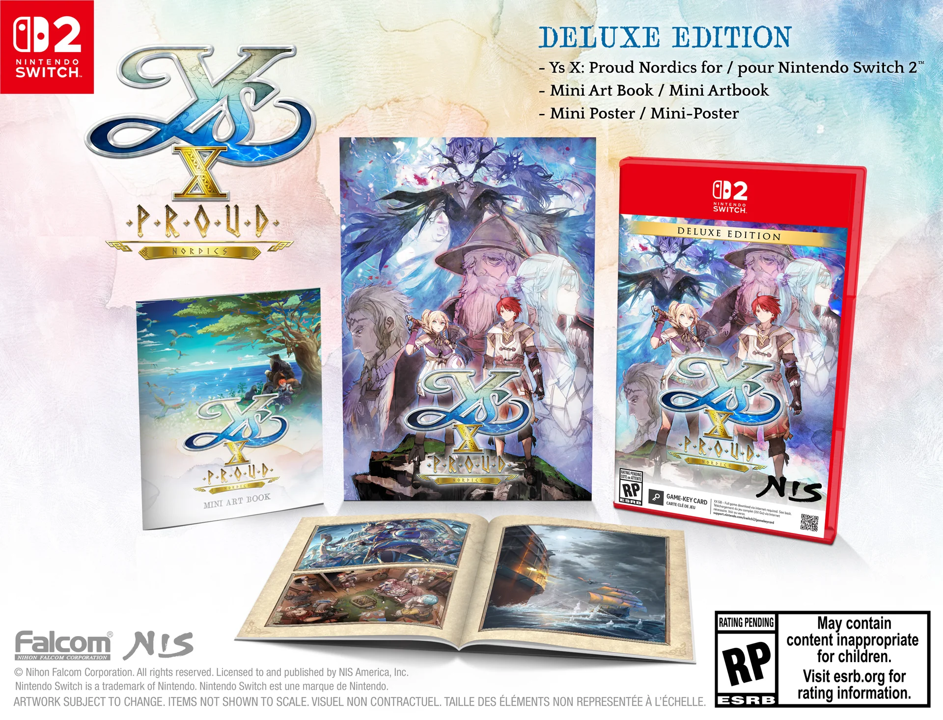 Ys X: Proud Nordics Deluxe Edition - [Game-Key Card] Nintendo Switch 2 - Image 2